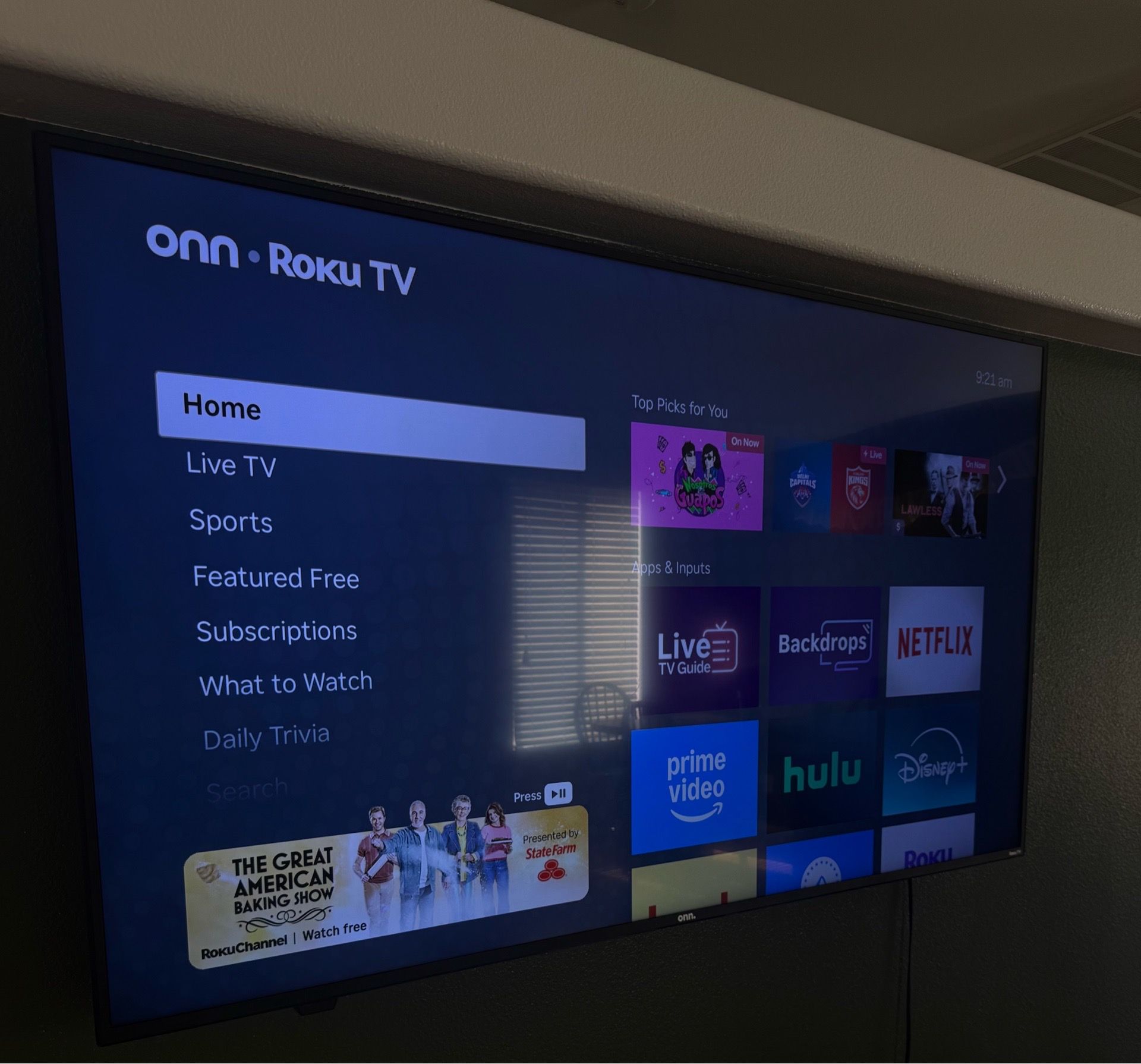 65” Onn. 4k HD Smart Roku TV