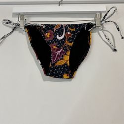 Xhilaration Women’s Hipster Print Bikini Black Print NWT