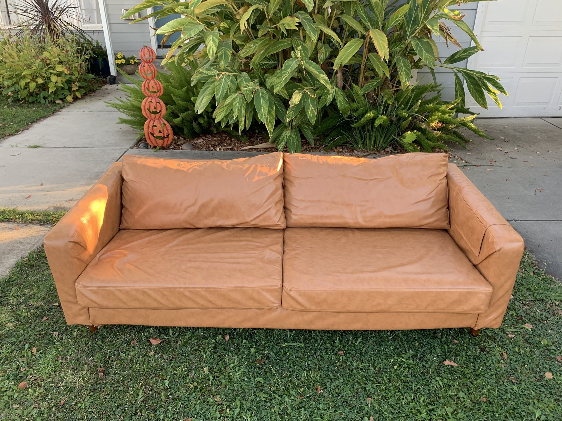Karlstad Sofa 3 Seat IKEA - Custom Faux Leather Cover