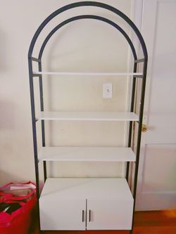 4 tier arched bookshelf