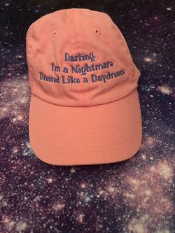 Pink Embroidered Quote Tswizzle fan hat