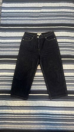 Dark Wash Denim Capri Jeans by Reiss