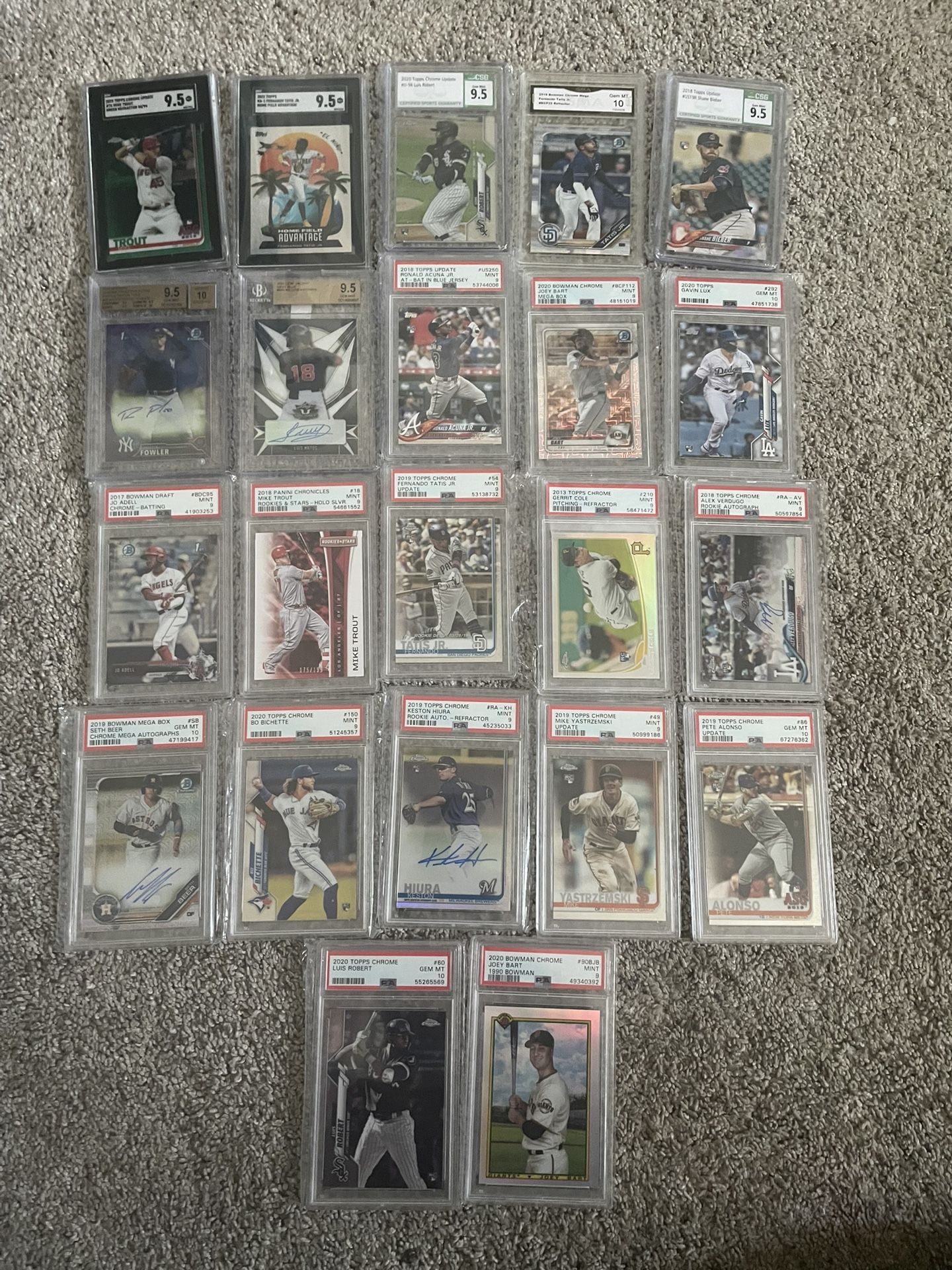 Graded Baseball Cards (read description)