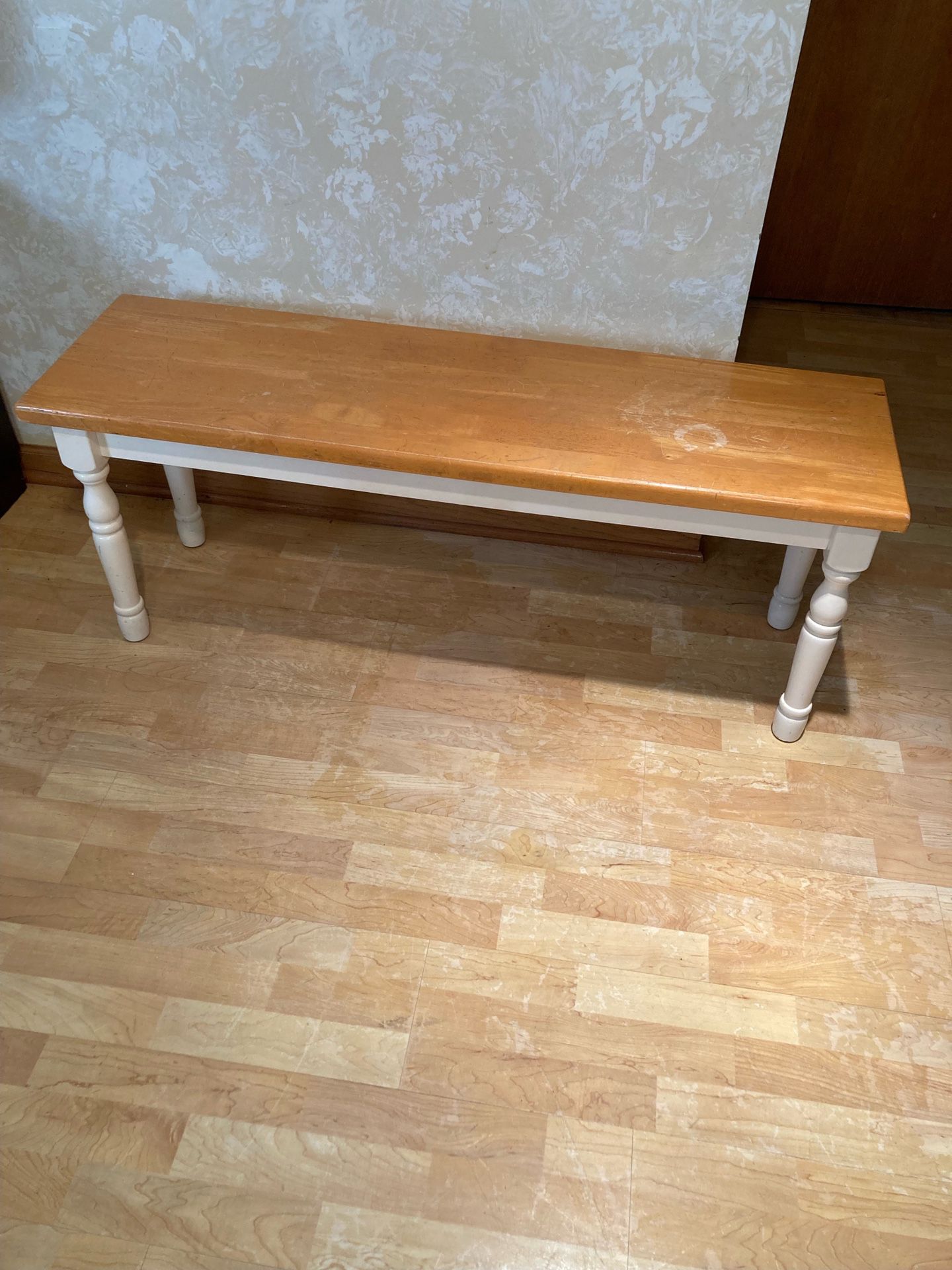 Solid Wood Bench, See all pictures posted/ Pickup in Lake Zurich 