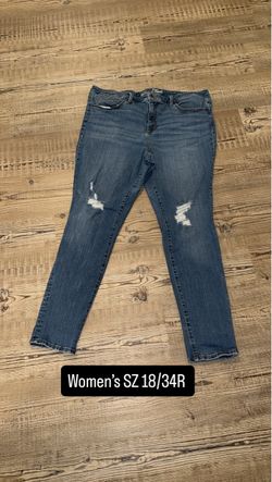 Women's Distressed Skinny Jeans Size 18/34R