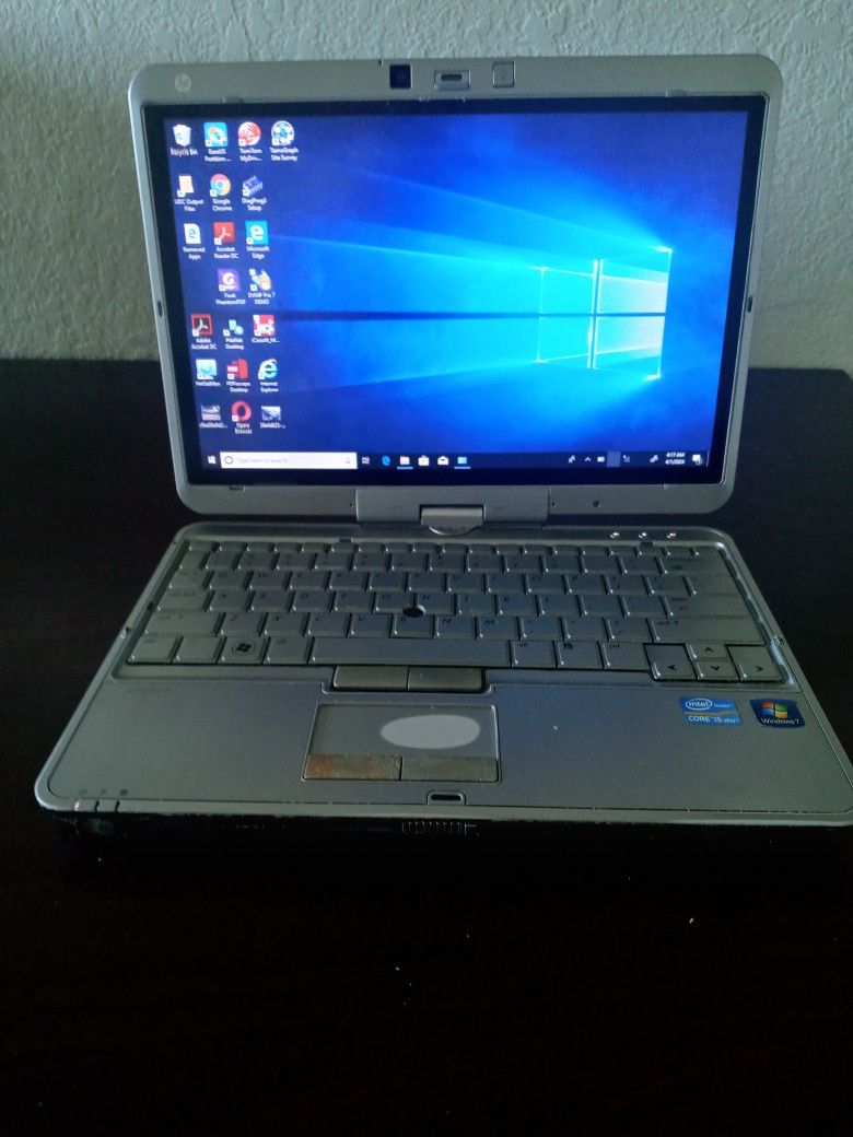 HP EliteBook 2760p 12-Inch LED Tablet PC - Core i5, i5-2540M, 2.6GHz. Windows 10 Pro Charger Excellent Battery