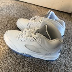 jordan 5 white metallic
