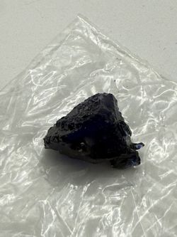 Cobalt Slag Glass Rough Chunk Natural Looking Display Specimen 1”