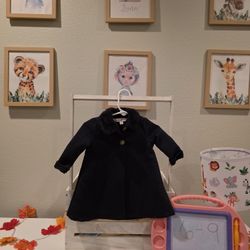 Baby Dress Coat Blue  Size 6-9