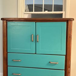 Restored Eclectic Wood Cabinet