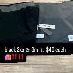 black essential hoodie