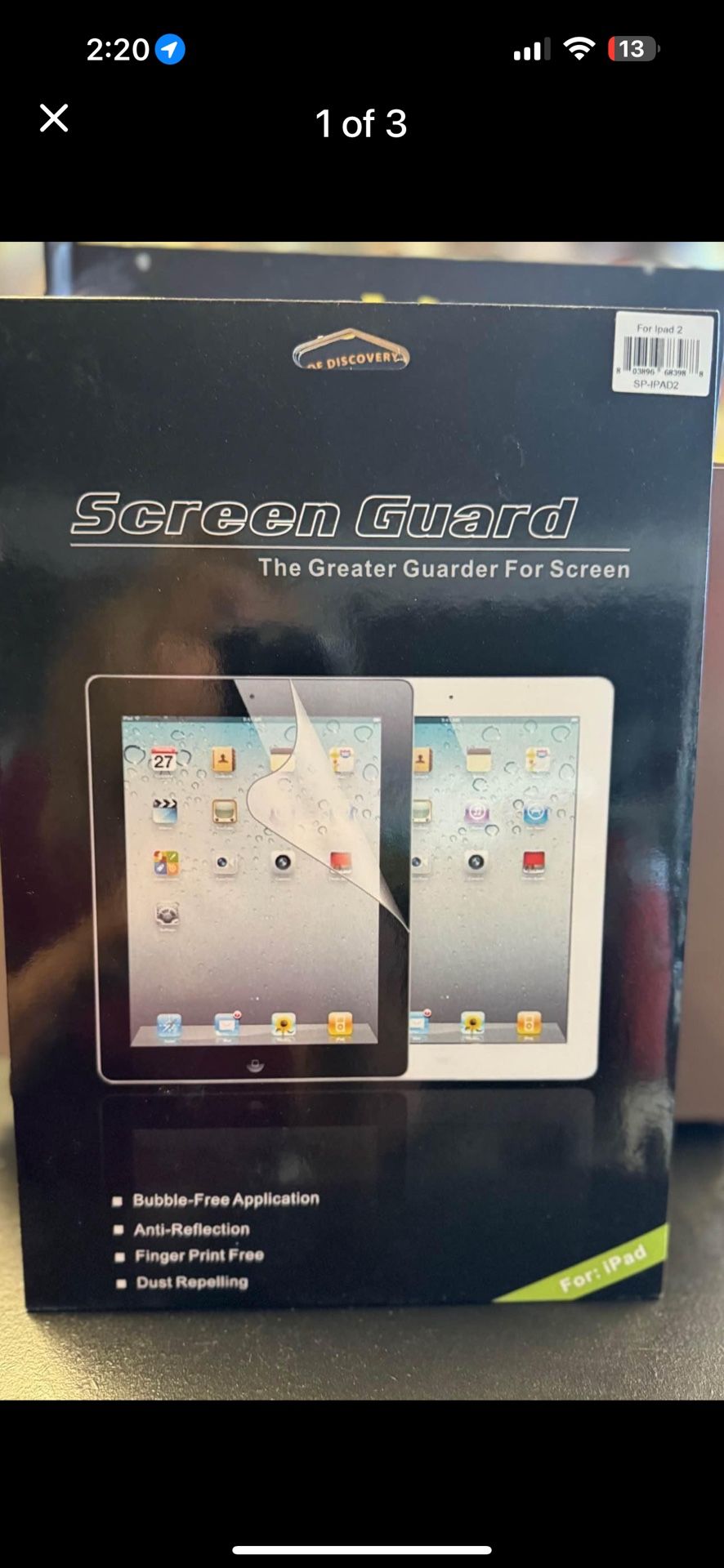 Ipad  screen protectors 3 left new in boxes