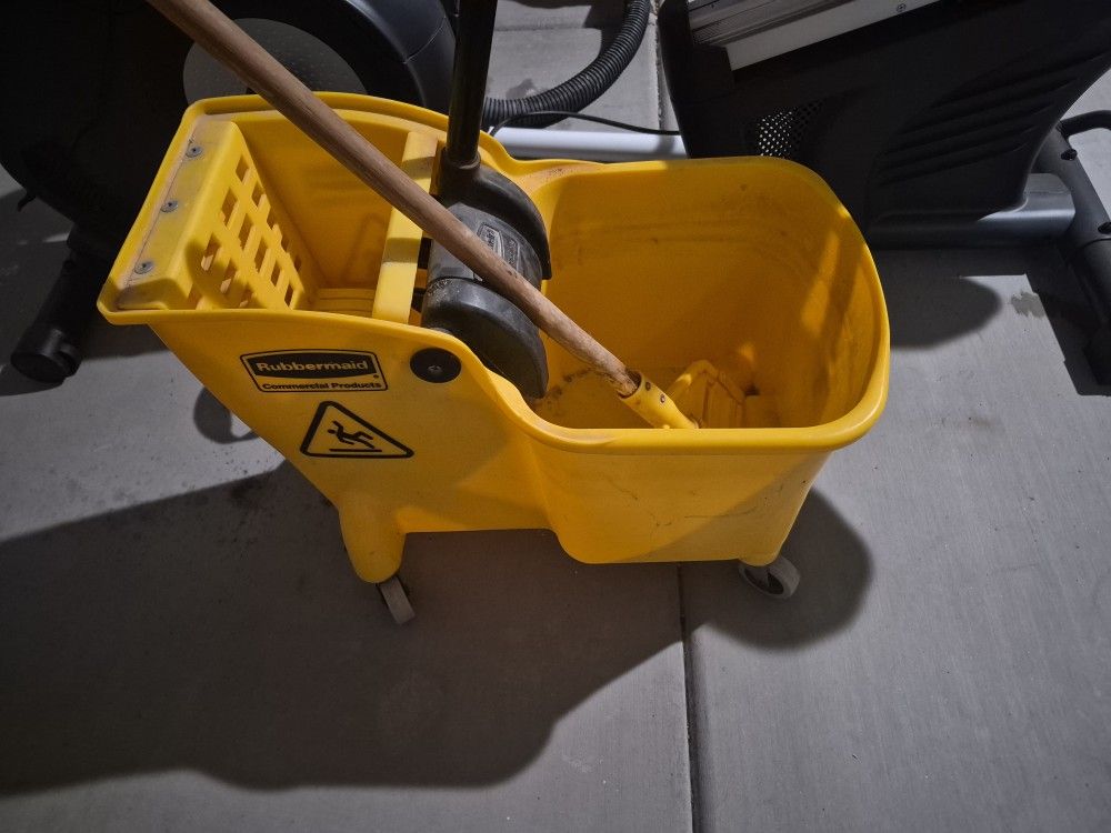 Yellow Mop Bucket