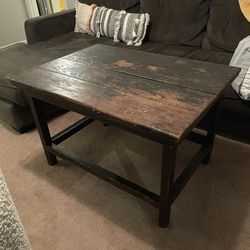 Coffee table antique wood