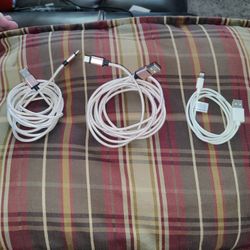 For The Apple iPhone Cord Chargers, iPhone / Apple Phone, Charger Cords. Three Total Brand New Just Out Of The Box, Never Used.