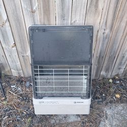 Gas fed wall mount heater