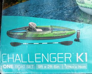 Intex Challenger K1 one Person Sit-in Kayak 