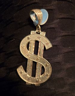 Sterling silver dollar sign pendant Classic Hip Hop Streetwear fashion Culver City area
