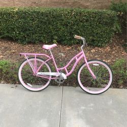 26” Schwinn Windwood Ladies Pink Beach Cruiser 
