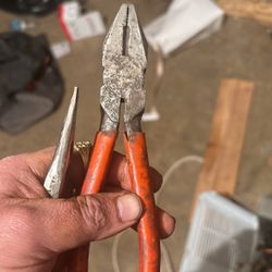 VINTAGE STANLEY COMBINATION PLIERS 84-232 GARAGE MECHANICS CLASSIC CAR OLD TOOLS