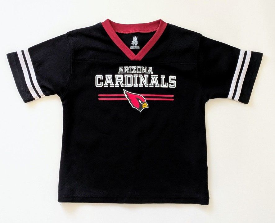 NFL Toddler Boys Arizona Cardinals V-Neck Jersey Shirt Kids Youth Size 4T