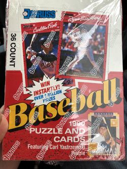 Donruss 1990 Baseball Puzzle and Cards Sealed in original packaging