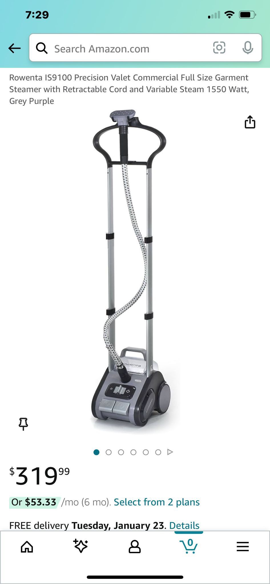 Rowenta IS9100 Precision Valet Commercial Full Size Garment Steamer