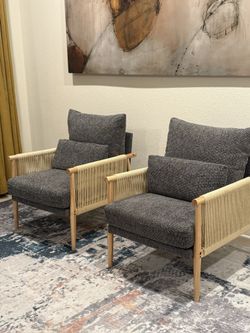 New accent chair - gray ( 150 For Both )