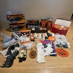 Lot Of Vintage Halloween Decorations