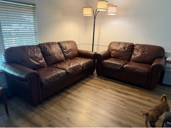 Genuine Leather Couch & Loveseat