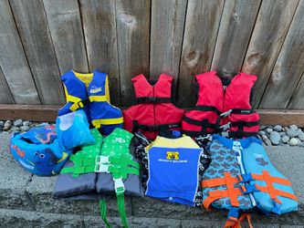 Life Jackets For Kids  $10 For  each