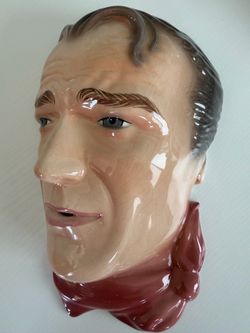 Vintage Clay Art 1988 Ceramic Wall Face Mask Sculpture
