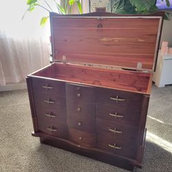 Mid Century Lane Cedar Hope Chest 