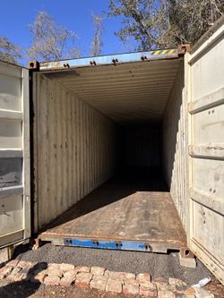Blue 40' Shipping Container — Used, Delivery Available