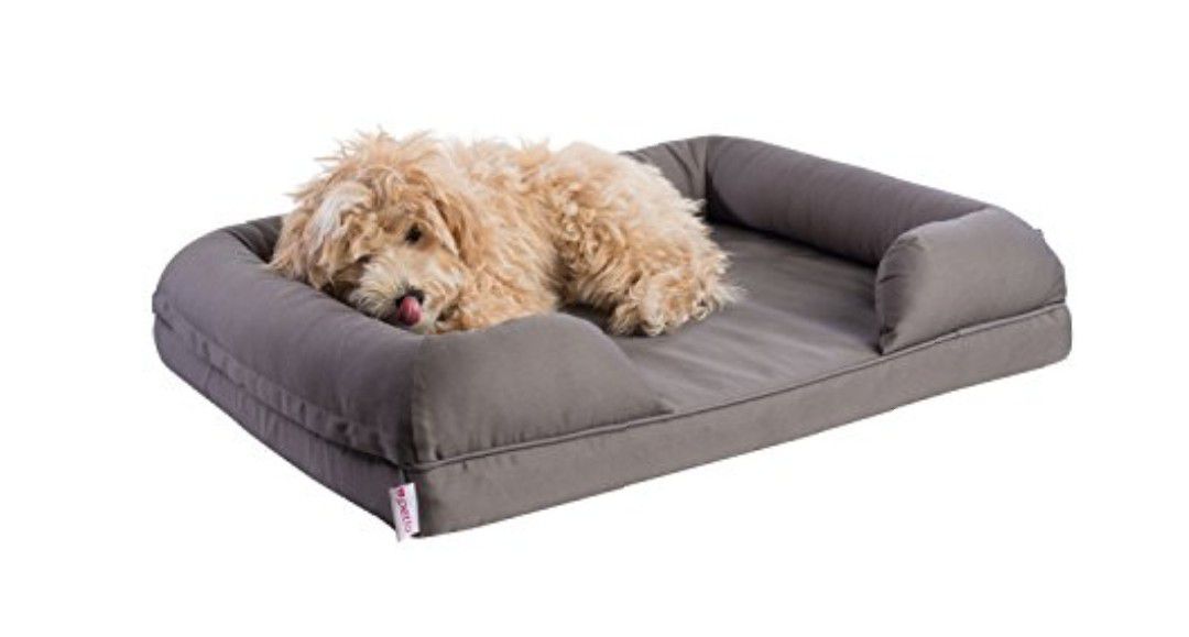 New Small grey memory foam dog bed