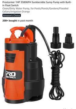 Water pump used once