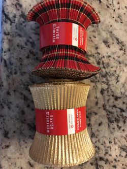 Christmas spiral ribbon