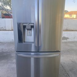 Lg Three Door Stainless Steel Fridge