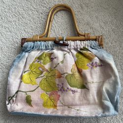 Hand Printed Linen Bag