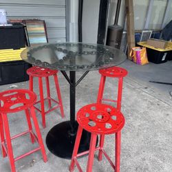 Bar Table With Stools