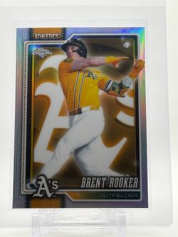 2026 Topps Chrome Brent Rooker Lightboard Refractor SSP Athletics #186