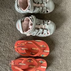 2 Sanders The Oranges One Size 8 From Old Navy The Gray One From Target