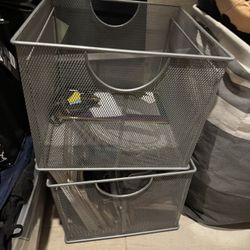 Large Metal Organizer Cubes