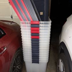 Sterilite 50 gallon XL stackable clear storage bins plastic totes box $30 each