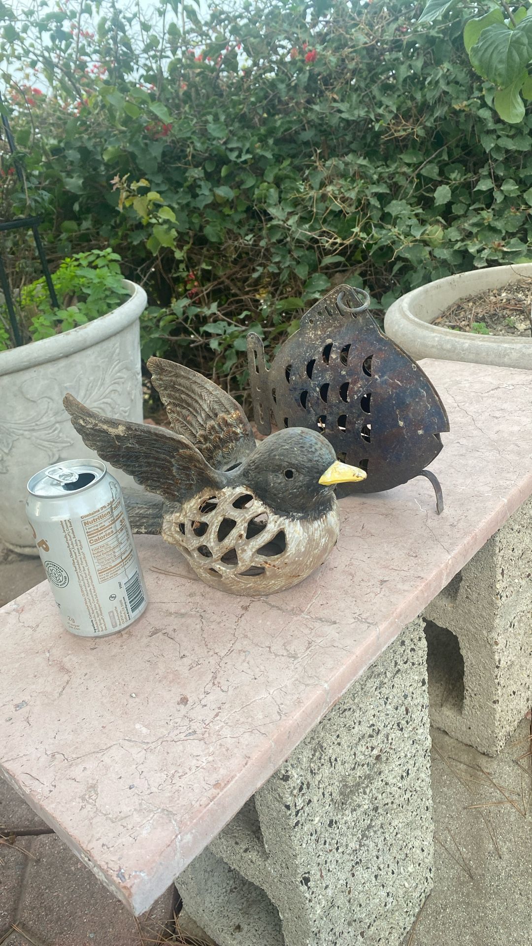 yard decoration and candle holders