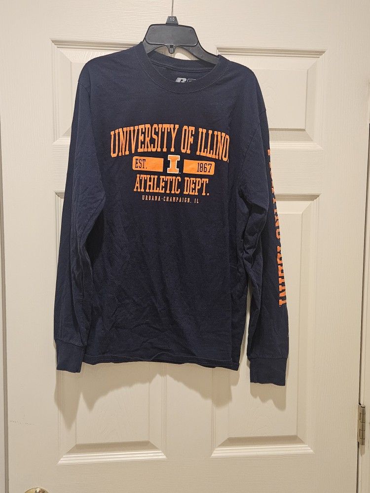 University Of Illinois Medium Navy Long Sleeve