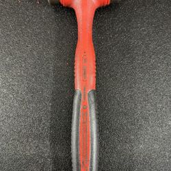 Snap-on 24 oz Ball Peen Dead Blow Hammer Soft Grip (Red) HBBD24