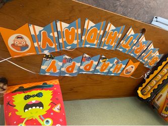 Blippi party decor