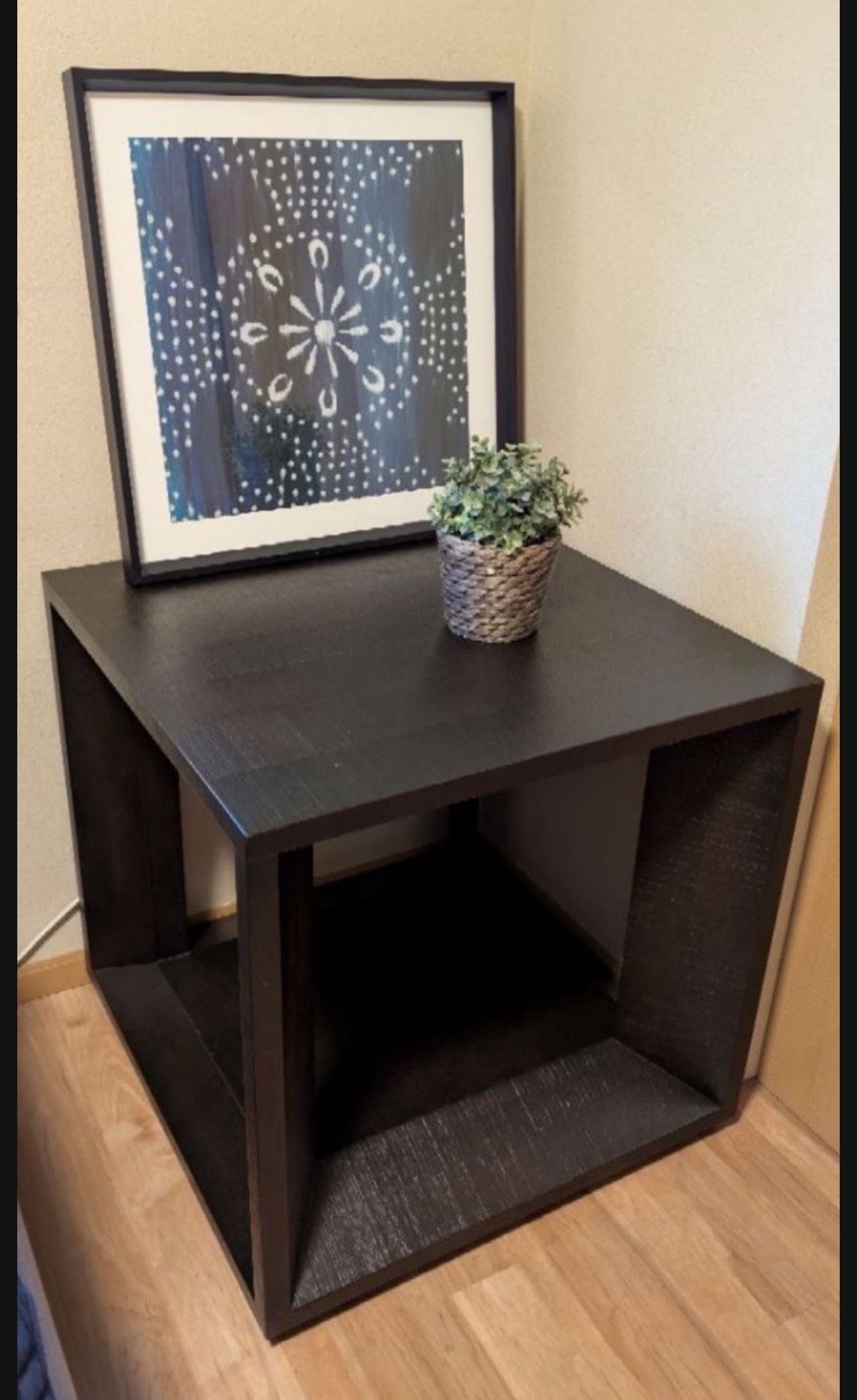 Coffee brown table or end table or corn table