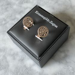 Ermenegildo Zegna Sterling Silver Cuff Links